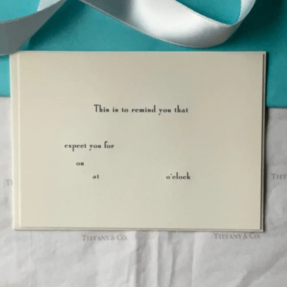 🌹 TIFFANY & CO. INVITATIONS 🌹 NWOT 🌹